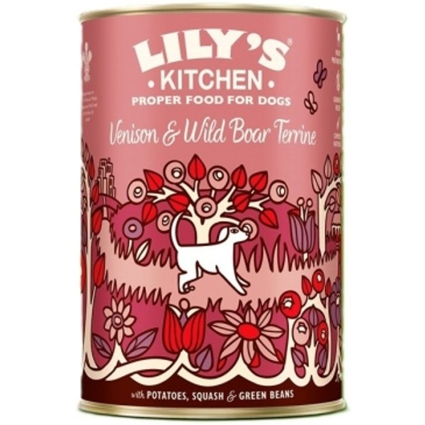 Nestlé S.A. Purina Lily's Kitchen Cane Adult Venison & Wild Boar Terrine Patate Fagioli Verdi Alimento Completo Per Cani 400 Gr-image