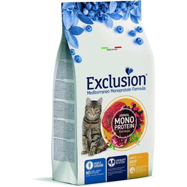 Exclusion Mediterraneo Monoprotein Formula Adult Al Manzo - Alimento Completo Per Gatti Adulti 1,5 Kg-image