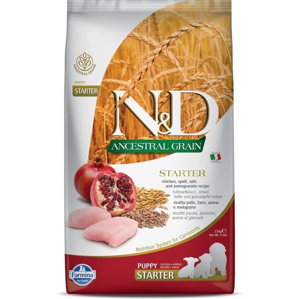 Farmina N&D Ancestral Grain Starter Puppy Al Pollo - Alimento Completo Per Cani 2,5 Kg-image