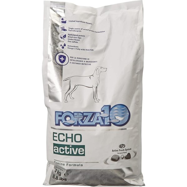 FORZA10 Echo Active Al Pesce - Alimento Completo Per Cani Con Intolleranze Alimentari E Per Il Sovrappeso 4 Kg-image