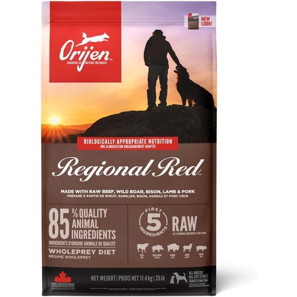 Orijen Regional Red - Alimento Completo Per Cani Di Tutte Le Taglie E Tutte Le Fasi Di Vita 11,4 Kg-image