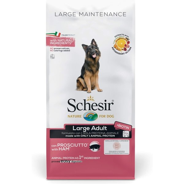 Schesir Large Maintenance Large Adult Al Prosciutto - Alimento Completo Per Cani Adulti Di Taglia Grande 12 Kg-image