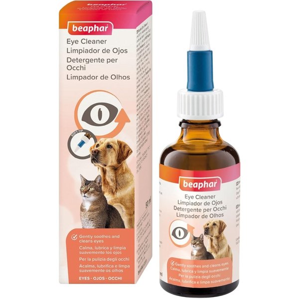 beaphar Eye Cleaner - Protezione Naturale Soluzione Oculare Per Cani E Gatti 50 Ml-image