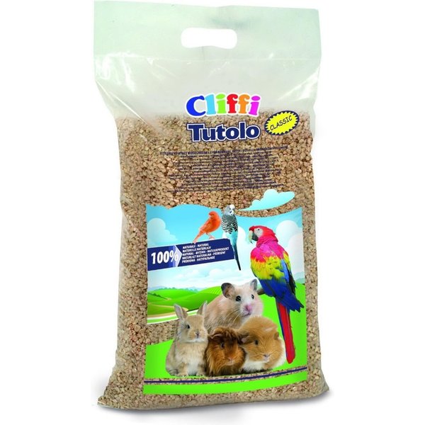 Chemi-Vit Cliffi Tutolo - Lettiera Naturale E Biodegradabile Per Roditori Rettili E Uccelli In Tutolo Di Mais 8 L-image