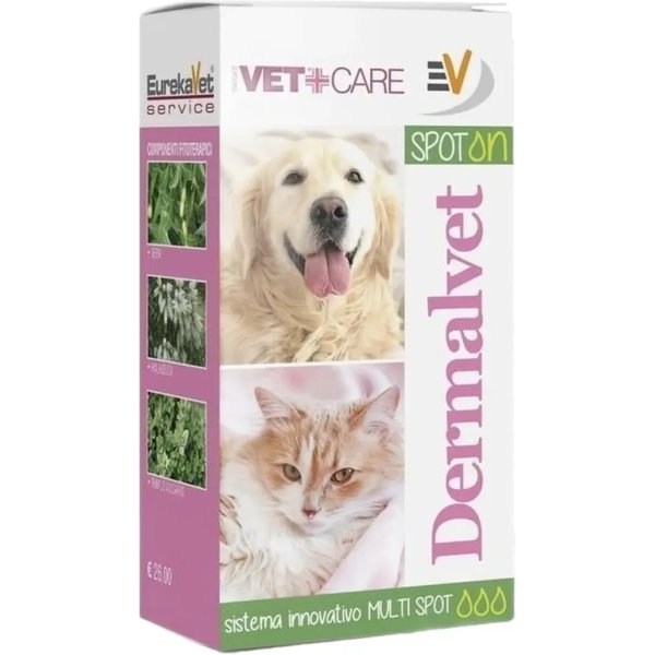 EurekaVet Dermalvet - Soluzione Spot On Per Barriera Cutanea E Dermatiti Ricorrenti 30 Ml-image