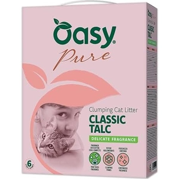 Oasy Pure Classic Talc Delicate Fragrance - Lettiera Per Gatti 6 L-image