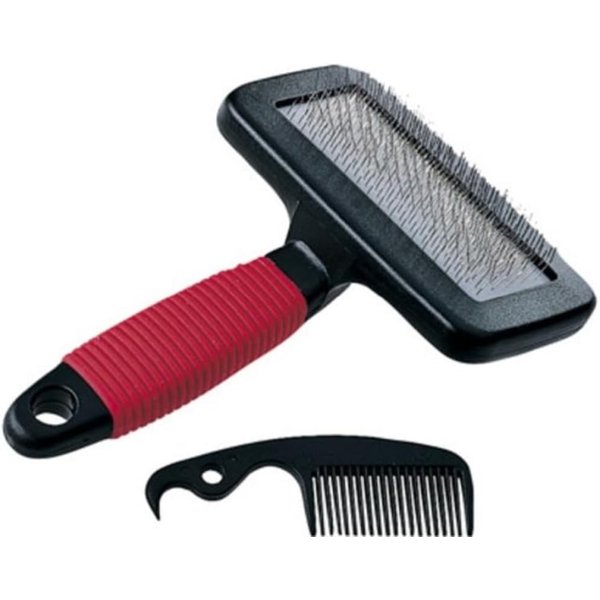Ferplast GRO 5944 - Cardatore Per Sottomanto Cani E Gatti Pelo Medio E Lungo Con Fili In Acciaio Inox Medium-image