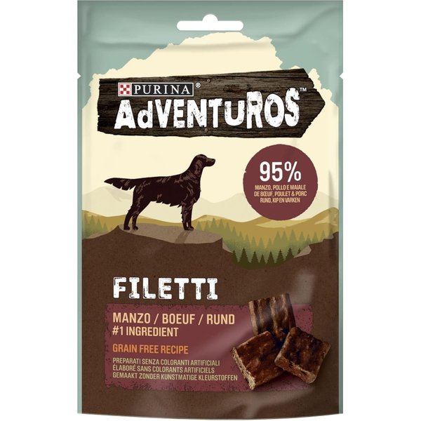 Adventuros Filetti Al Manzo - Snack Per Cani 70 Gr-image