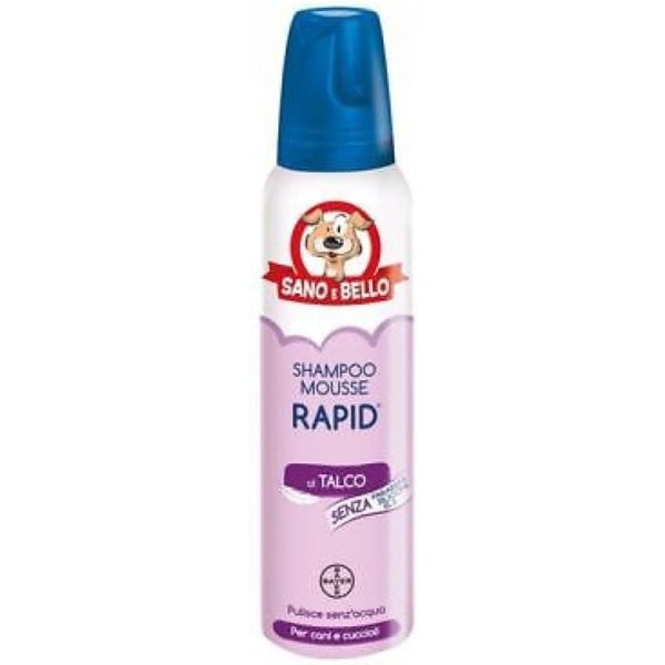 Bayer Italia RapìD Talco - Shampoo Mousse Delicato Senza Risciacquo Per Animali 300 Ml-image