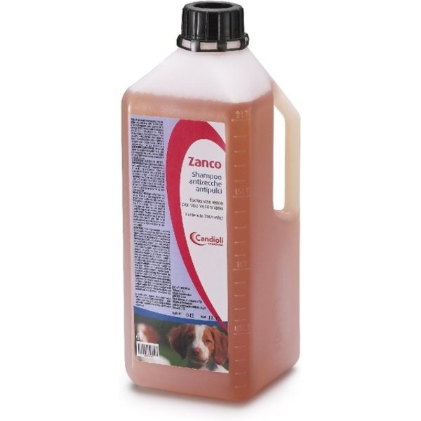 Candioli Zanco - Shampoo Antiparassitario Per Cani E Gatti Contro Pulci, Zecche 2 Lt-image