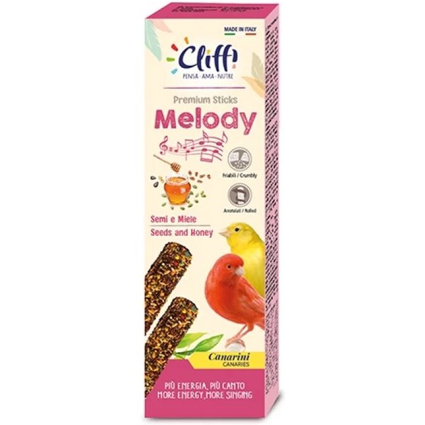 Cliffi Melody Sticks Semi E Miele - Alimento Complementare Per Canarini 60 Gr-image