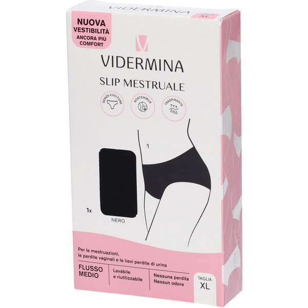 Institute Ganassini Vidermina Slip Mestruale Riutilizzabile Vita Alta Taglia Xl Colore Nero-image