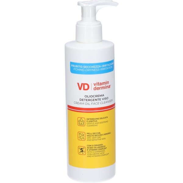 Institute Ganassini Vitamindermina Oliocrema Detergente Viso Per Pelli Secche E Sensibili Lenitivo Antiprurito 250 Ml-image