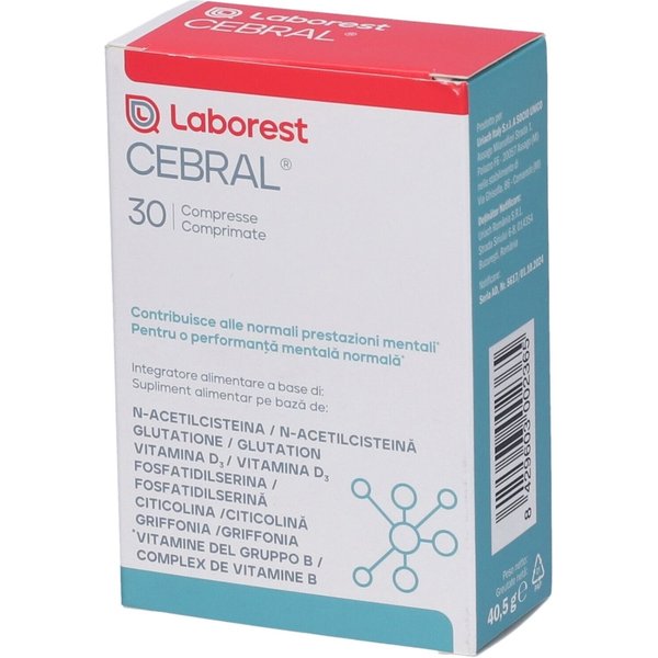 Cebral 30 Compresse - Integratore Per Le Funzioni Cognitive-image