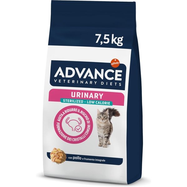 Advance Urinary Sterilized Low Calorie Pollo - Alimento Completo Per Gatti Adulti Sterilizzati 7,5 Kg-image