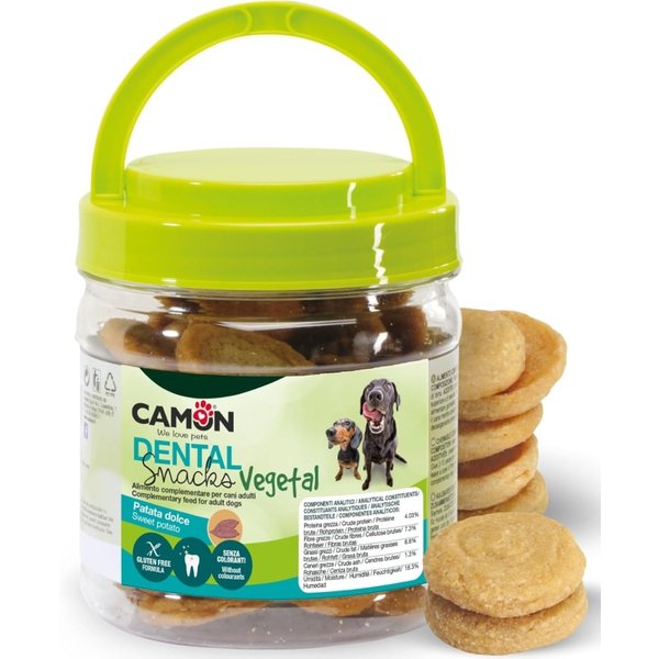 Camon Dental Snack Vegetal Patata Dolce - Alimento Complementare Per Cani 300 Gr-image