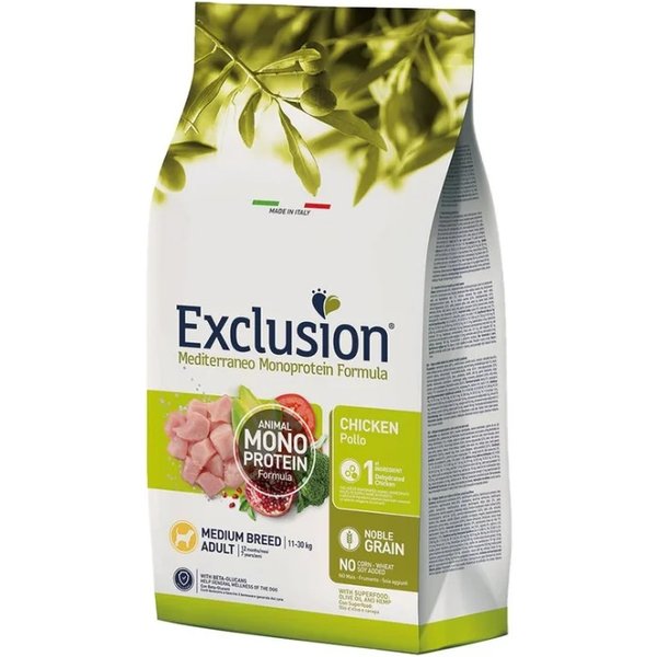 Exclusion Mediterraneo Monoprotein Adult Small Breed Pollo - Alimento Completo Per Cani Adulti Di Piccola Taglia 500 Gr-image