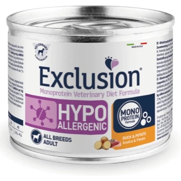 Exclusion Hypoallergenic Cinghiale E Patate - Alimento Completo Per Cani Adulti Con Intolleranze 200 Gr-image