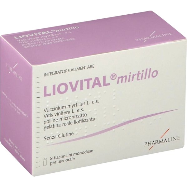 Liovital Mirtillo - Integratore Alimentare Per La Vista 8 Flaconcini Da 10 Ml-image