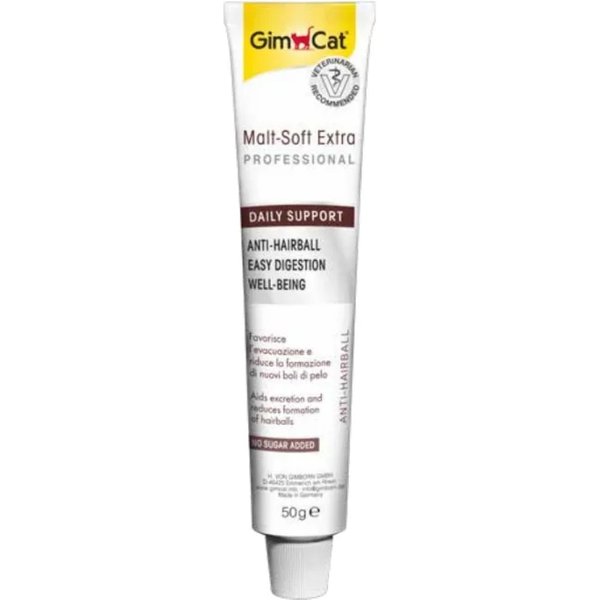 Gimborn Gimcat Malt-Soft Extra - Mangime Complementare Per Gatti Contro I Boli Di Pelo 50 Gr-image