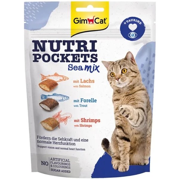 Gimborn Gimcat - Nutri Pockets Snack Sea Mix Per Gatti 60 Gr-image