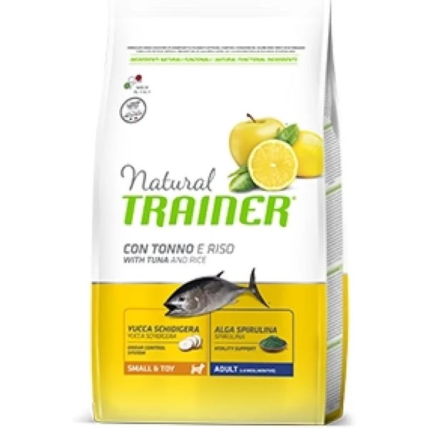 Natural Trainer Small&Toy Adult Tonno E Riso - Alimento Completo Per Cani Adulti Piccola E Mini 2 Kg-image