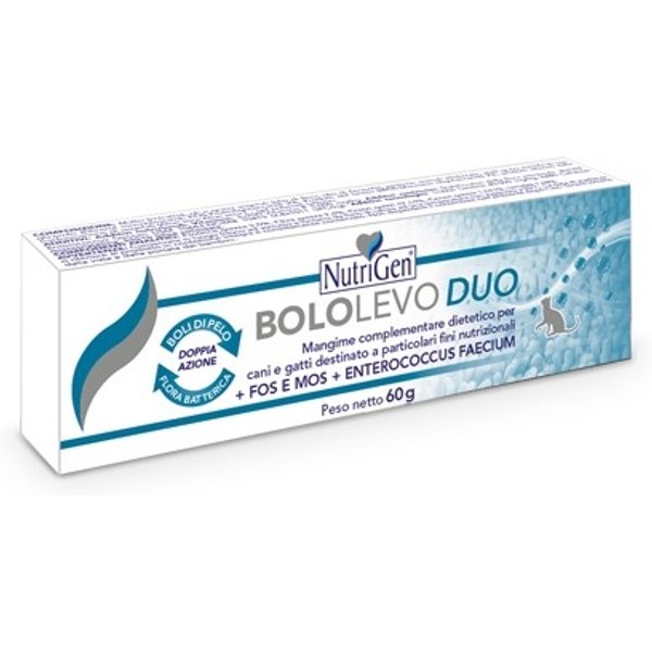 Nutrigen Bololevo Duo - Mangime Complementare Supporto Per La Funzione Intestinale Dei Gatti 60 Gr-image