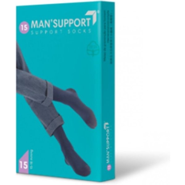 Gloria Med Man Support 15 - Gambaletto A Compressione Graduata (15-18 Mmhg) Taglia 3 Antracite-image