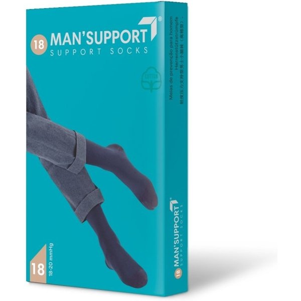 Gloria Med Man'support 18 - Gambaletti A Compressione Graduata (15-18 Mmhg) Taglia 4 Antracite-image