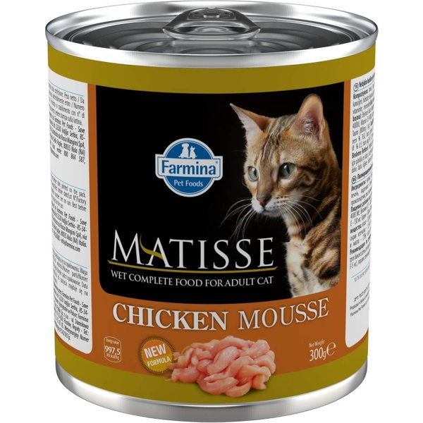 Farmina Matisse Chicken Mousse Pollo - Alimento Completo Per Gatti Adulti 300 Gr-image