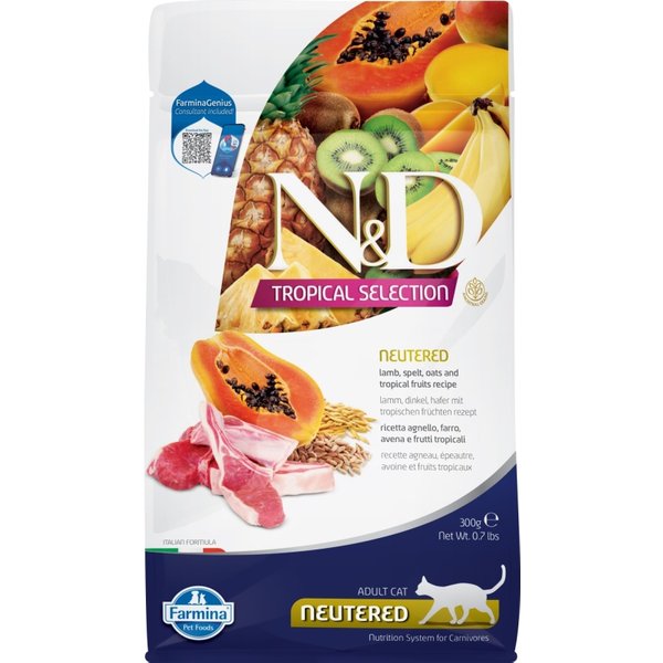 Farmina N&D Tropical Selection Agnello - Alimento Secco Completo Per Gatti Adulti Sterilizzati 300 Gr-image