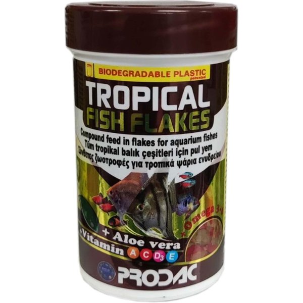 Prodac Tropical Fish Flakes - Alimento Composto In Scaglie Per Pesci Tropicali D'acquario 100 Ml-image
