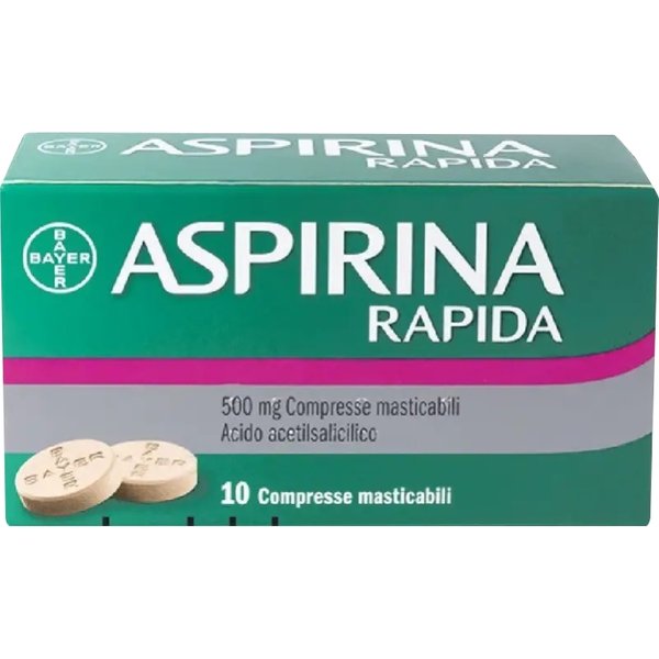 Aspirina Rapida 500 mg 10 compresse masticabili - antinfiammatorio-image