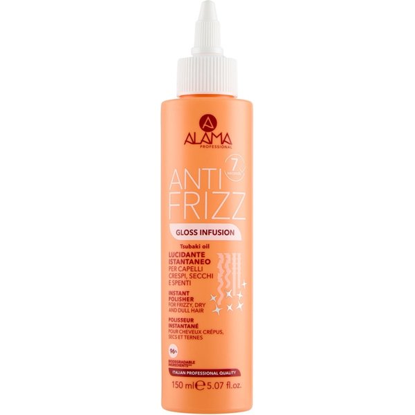 Alama Anti Frizz Gloss Infusion - Fluido Condizionante Lucidante Per Capelli Spenti 150 Ml-image