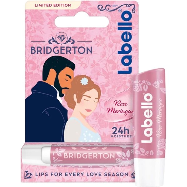 Beiersdorf Ag Labello Bridgerton Rose Meringue - Balsamo Labbra Idratante 24H Con Oli Naturali 5,5 Ml-image