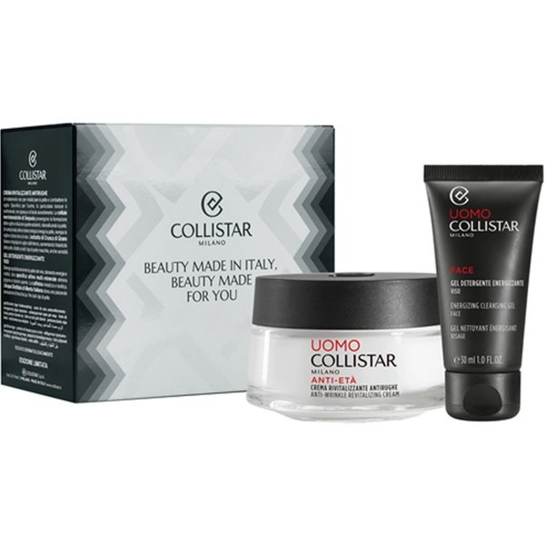 Collistar Cofanetto Uomo Rivitalizzante - Crema Anti-Età Rivitalizzante 50 Ml +Gel Detergente Energizzante 30 Ml-image
