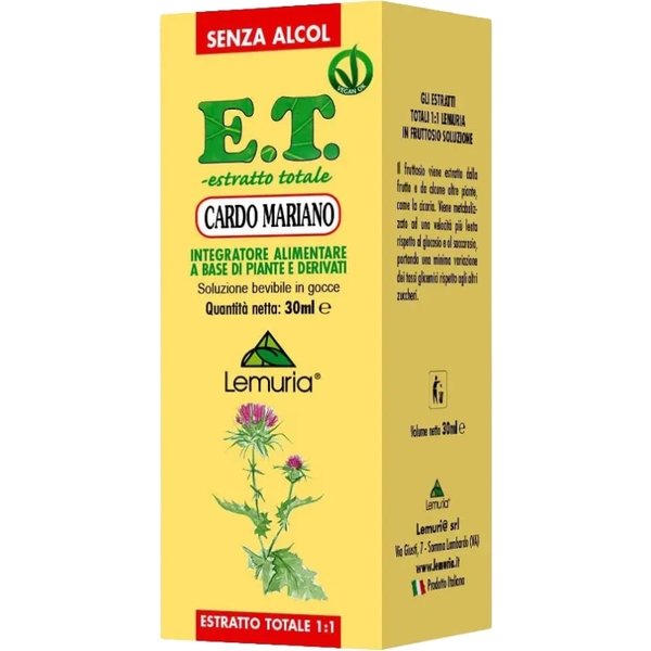 Cardo Mariano E.T. 30 Ml - Integratore Per La Funzionalità Epatica-image