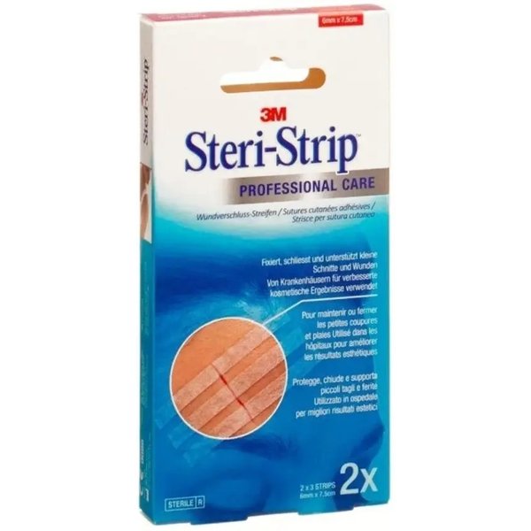 3M Italia 3M Cerotti Per Sutura A Striscia Steri-Strip - 6 Cerotti 6 X 75 Mm-image