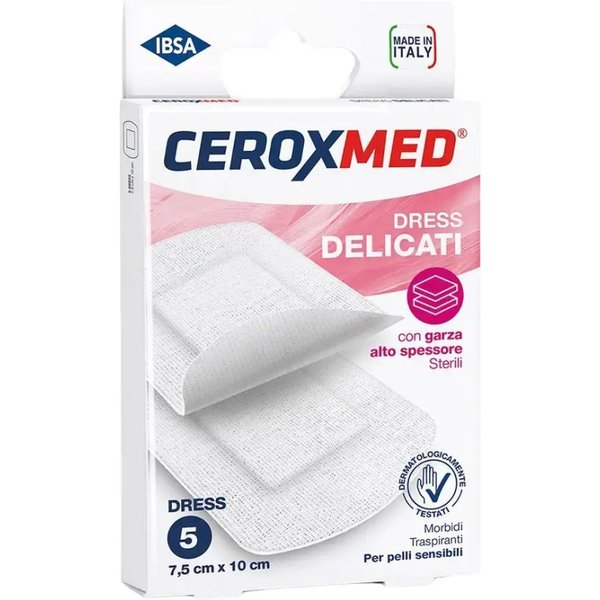 Ceroxmed Cerotti Dress Delicati - 5 Cerotti Per Pelli Sensibili 7,5 Cm X 10 Cm-image