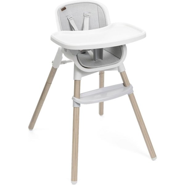 Chicco Zest Plus - Seggiolone Evolutivo 3-In-1 Dettagli Legno E Grigio-image