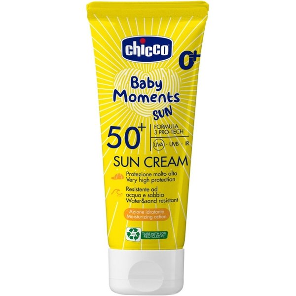 Chicco Crema Solare Baby Moments 50 + SPF Latte Solare Protezione Alta Spray 75 Ml-image