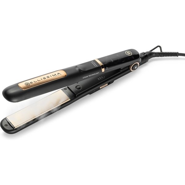 Imetec Bellissima Steam Ceramic & Keratin - Piastra Per Capelli A Vapore Anti-Crespo Liscio Luminoso-image