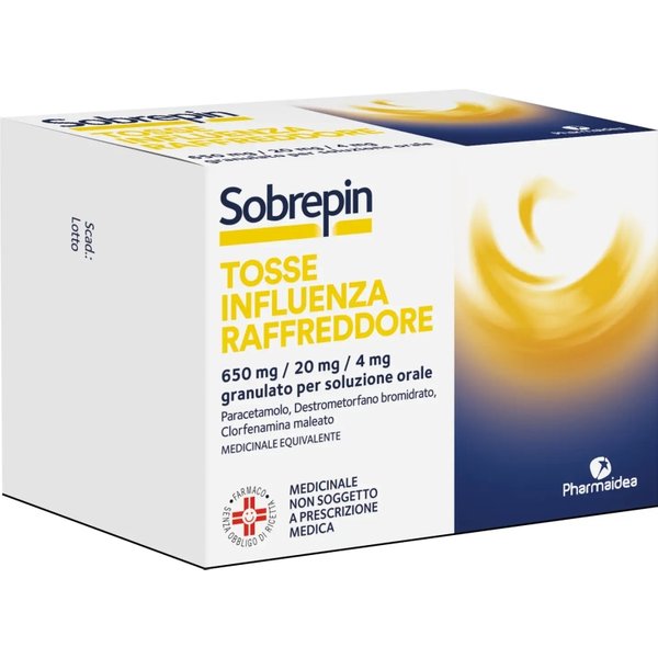 Sobrepin Tosse Influenza Raffreddore - Farmaco Antinfluenzale 10 Bustine-image