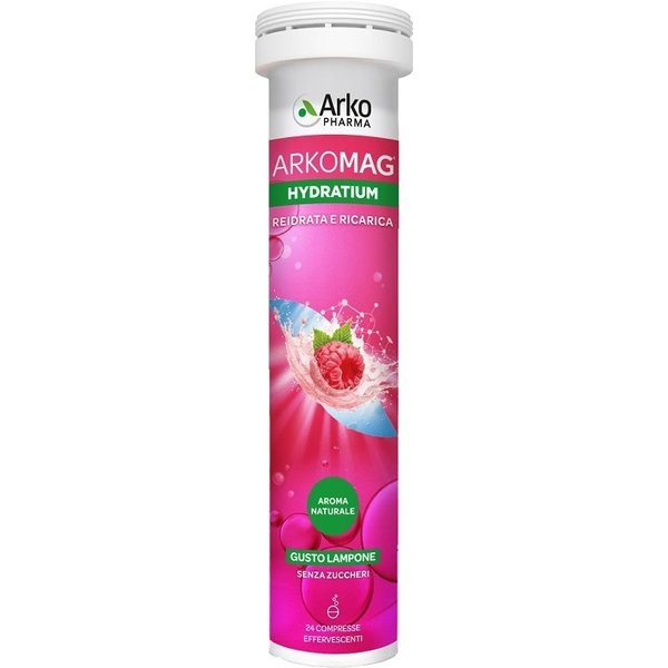 Arkomag Hydratium Reidrata E Ricarica Gusto Lampone 24 Compresse Effervescenti-image