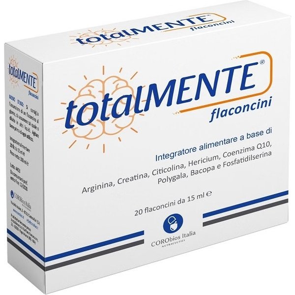 Totalmente 20 Flaconcini Da 15 Ml - Integratore Per La Memoria E Il Benessere Mentale-image
