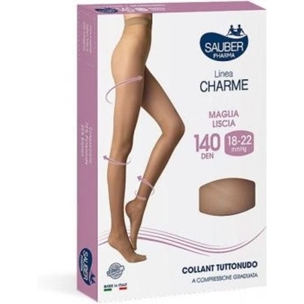 Sauber Pharma - Linea Charme Collant Tutto Nudo 140 Denari Taglia M-image