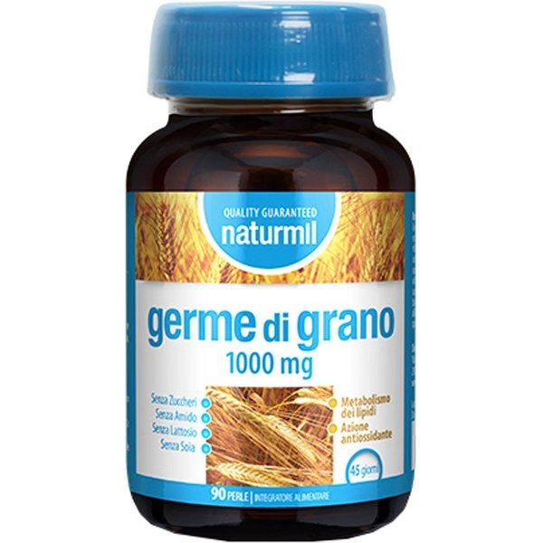 Naturmil Germe Di Grano 1000 Mg - Integratore Per Il Metabolismo Dei Lipidi E L'azione Antiossidante 90 Perle-image