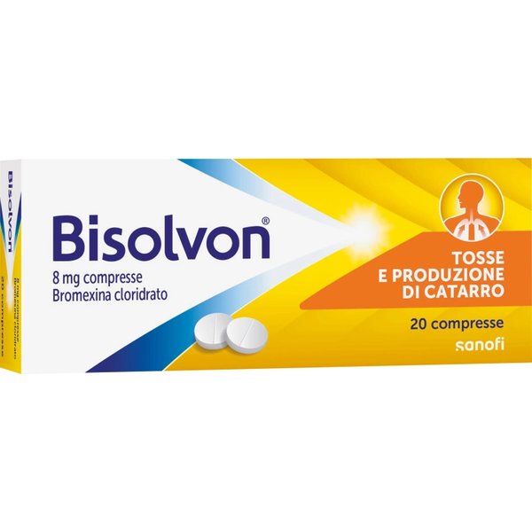 Bisolvon 8 mg - mucolitico 20 compresse-image