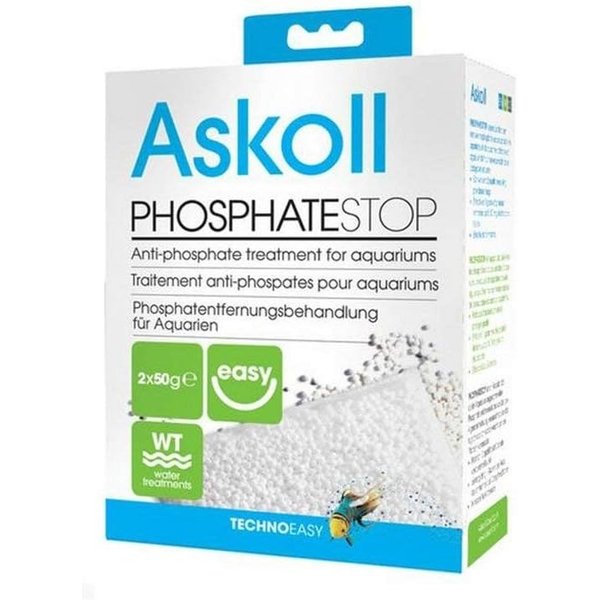 Askoll Phosphate Stop - Trattamento Anti-Fosfati Anti Alghe Per Acquario 2 Sacchetti Predosati 100 Grammi-image