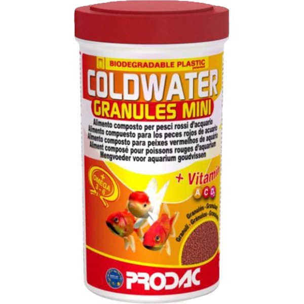 Prodac Coldwater Granules Mini - Alimento Composto In Granuli Per Pesci Rossi Di Taglia Piccola 45 Gr-image